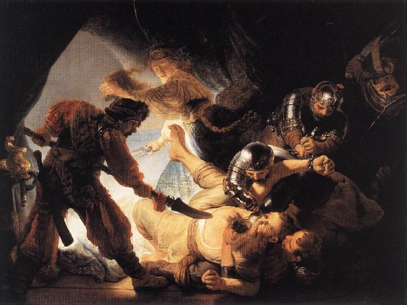REMBRANDT Harmenszoon van Rijn The Blinding of Samson oil painting image